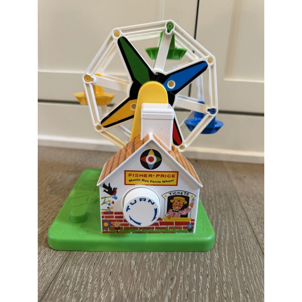 Vintage Fisher Price Ferris Wheel Wind-up Toy Little People #2077